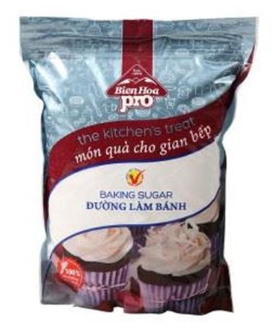 Đường xay làm bánh Biên Hòa PRO - Gói 1kg - Baking Sugar