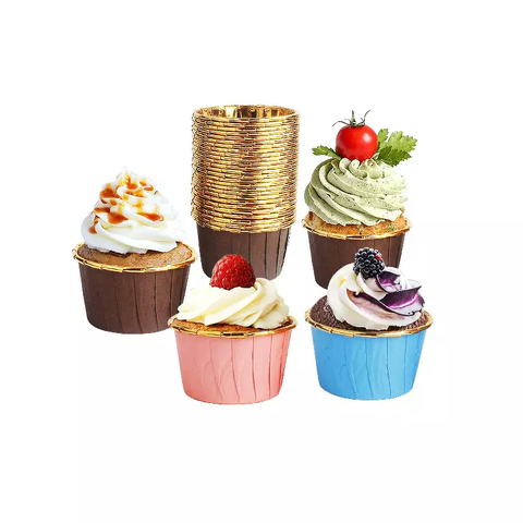 Cup nhôm nhiều màu làm bánh cupcake, muffin