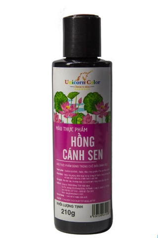 Màu thực phẩm siro Unicorn- HỒNG CÁNH SEN