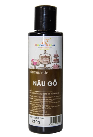 Màu thực phẩm siro Unicorn- NÂU GỖ