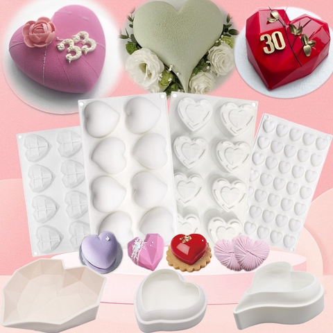 Vĩ 6 khuôn silicon làm bánh mousse, bánh entremet, rau câu, socola