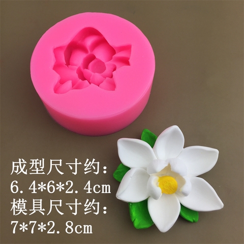 Khuôn silicon hoa sen kèm gương sen (có 3 mẫu)