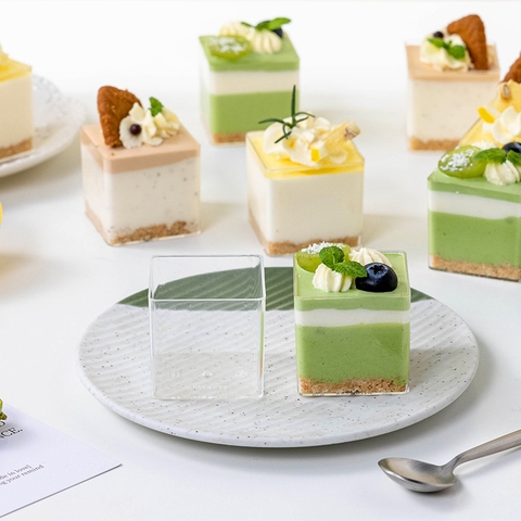 Ly nhựa mousse mẫu vuông 4245 LC85 (ko nắp)