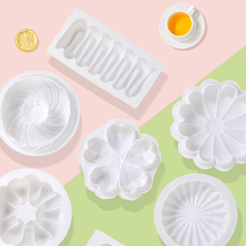 Khuôn silicon làm bánh mousse, bánh entremet, khuôn chịu nhiệt cao sắc nét