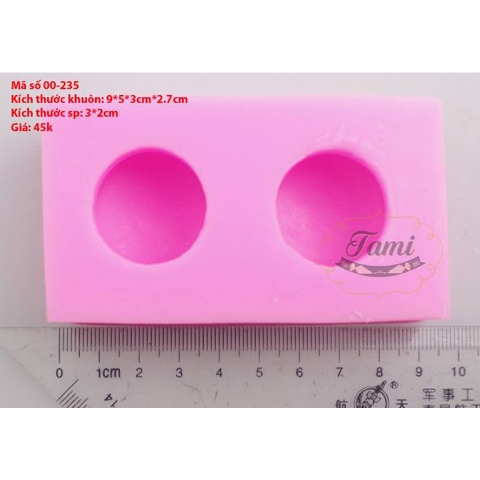 Khuôn Silicon Rau Câu Hoa Nổi - Bánh Macaron