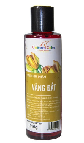 Màu thực phẩm siro Unicorn- VÀNG ĐẤT