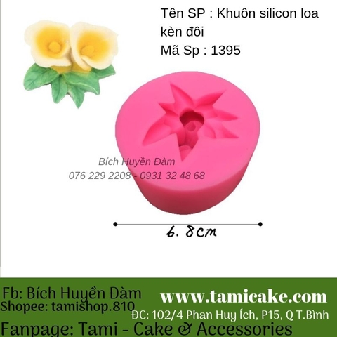 Khuôn silicon loa kèn đôi 1395