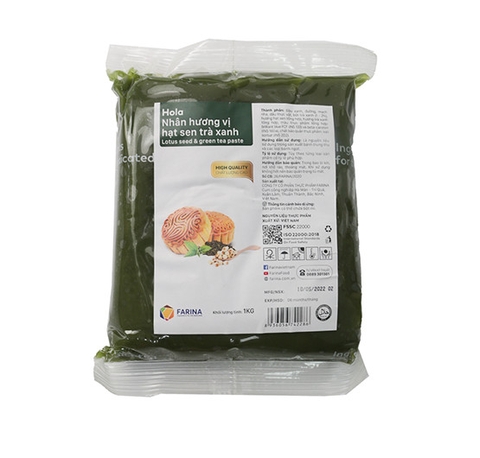 Nhân trung thu Farina Hola Hạt sen trà xanh (1kg)