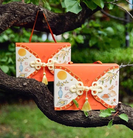 Hộp trung thu 6 bánh mini 50-75g Dạ Lan mẫu 2025