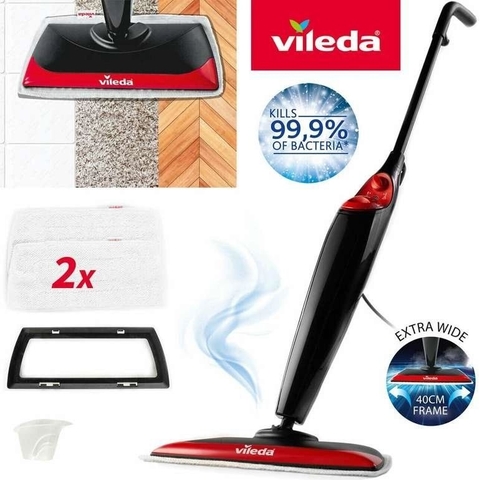 Cây lau nhà hơi nước Vileda Steam 2 Khăn | XXLVS02500