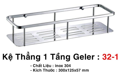 Kệ thẳng một tầng hình chữ nhật Geler 32-1