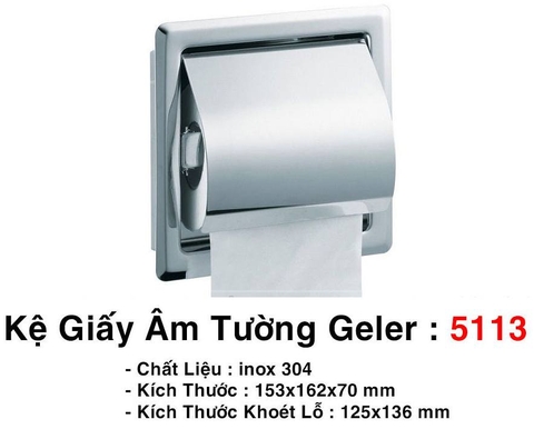 Hộp giấy đơn âm tường Geler 5113