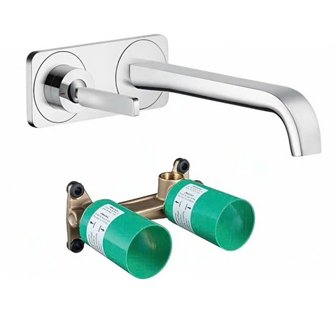 Vòi Lavabo âm tường nhập khẩu Đức Hansgrohe Axor Citterio E 250 | 36114000+13623180