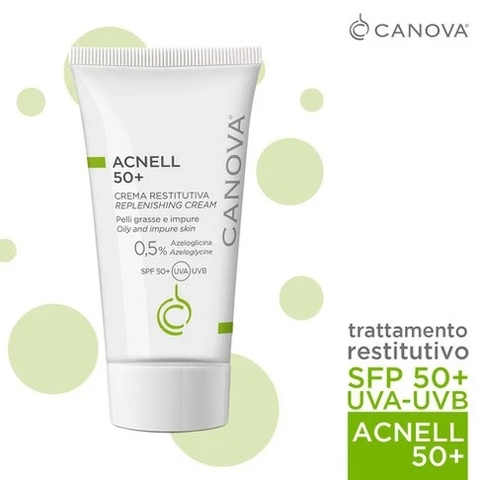 Kem ngừa mụn kết hợp chống nắng ban ngày Canova Acnell SPF50 50ml