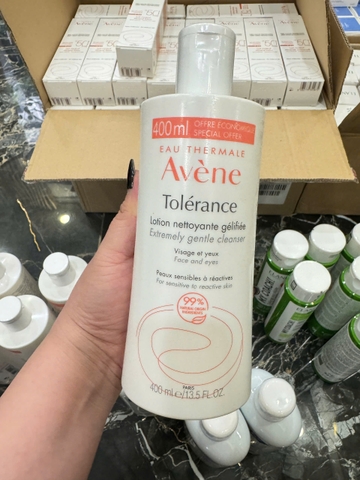 (AIR)Lotion làm sạch, tẩy trang cho da nhạy cảm, dễ kích ứng Avene Tolerance Extremely Lotion 400ml