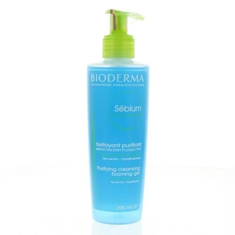 Gel rửa mặt tạo bọt cho da dầu & hỗn hợp 200ml - Sebium Gel Moussant Bioderma