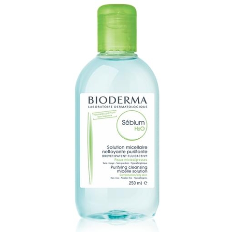 Nước rửa mặt và tẩy trang cho da dầu & hỗn hợp 250ml - Sebium H20 Bioderma