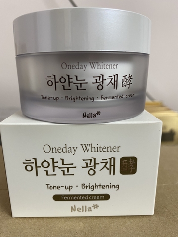 Kem dưỡng trắng da, nâng tone ốc sên Nella Oneday Whitener Cream 50ml