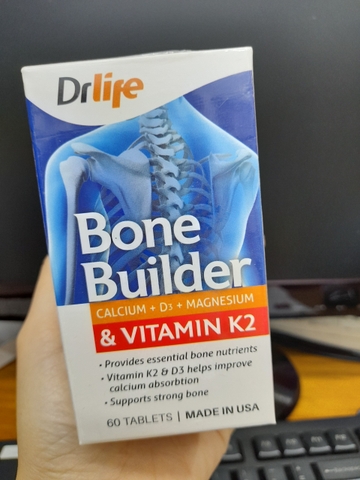 Viên uống bổ sung canxi, ngừa và điều trị loãng xương DrLife Bone Builder 60v