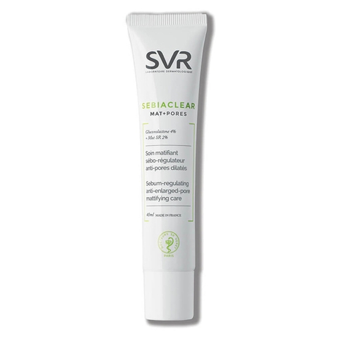 Kem dưỡng se khít lỗ chân lông và loại bỏ dầu cho da SVR Sebiaclear Mat+Pores 40ml