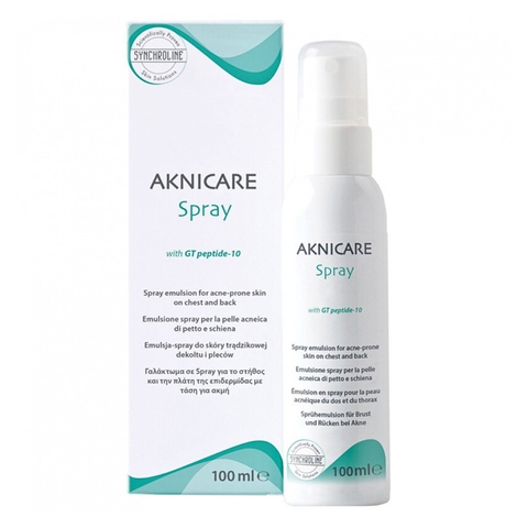 Xịt giảm mụn ở ngực và lưng Aknicare Body Spray 100ml