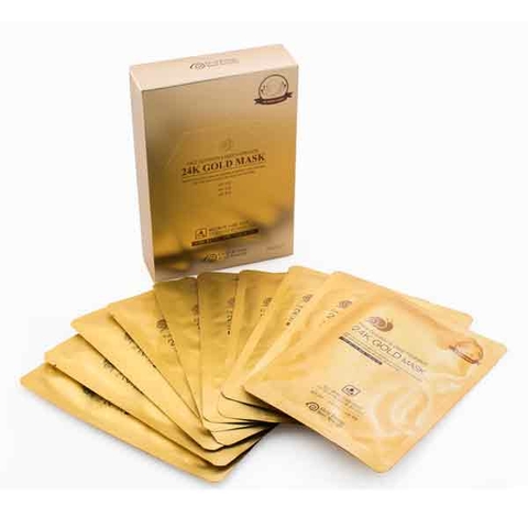 Mặt nạ dưỡng ẩm làm săn chắc da Face Nutrition & Deep Hydration 24K Gold Mask