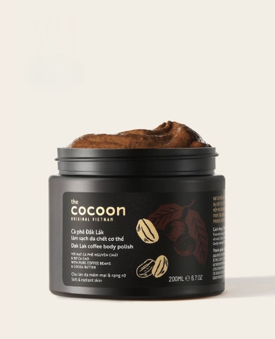 Tẩy da chết cơ thể cà phê Đắk Lắk Cocoon cho làn da mềm mại và rạng rỡ