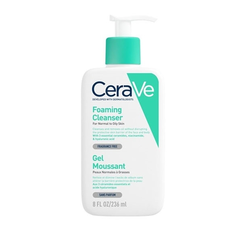 Rửa mặt cho da dầu, hỗn hợp Cerave Foaming Cleanser