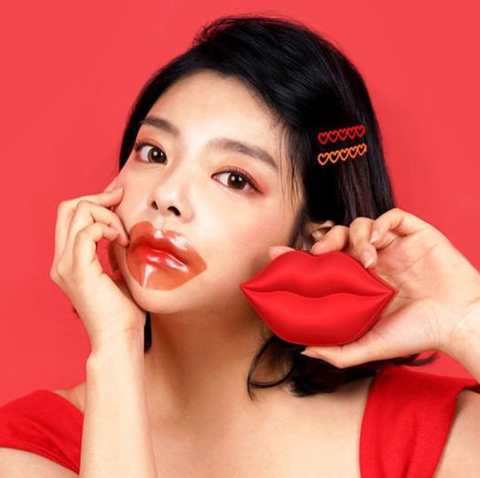 Mặt nạ dưỡng môi hương hoa hồng Kocostar Rose Lip Mask 20 miếng