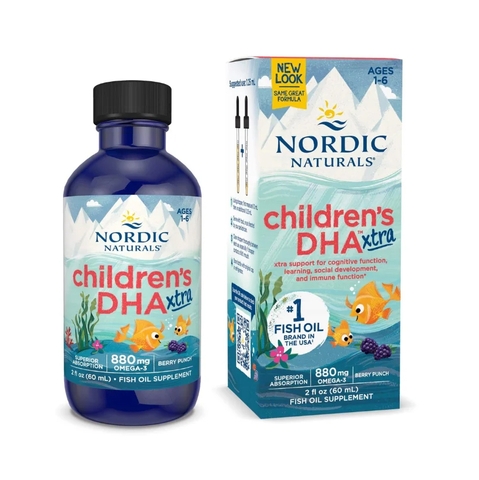 Bổ sung DHA cho trẻ nhỏ DHA Children Extra Nordic Naturals hộp 60ml