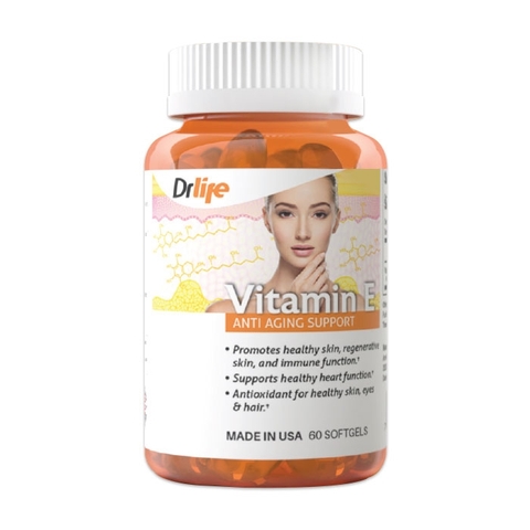 Viên uống làm đẹp da Drlife Vitamin E 400IU 60 viên