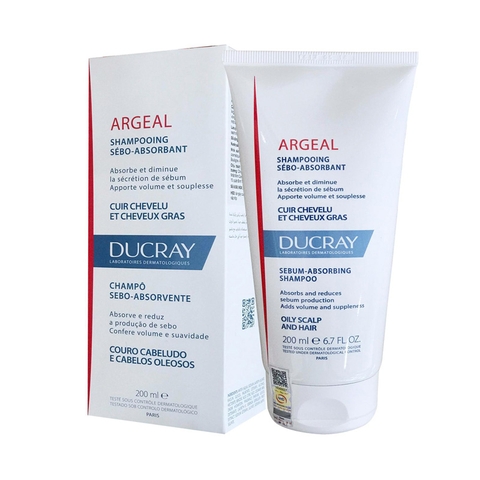 Dầu gội làm sạch bã nhờn Ducray Argeal Shampoo 200ml