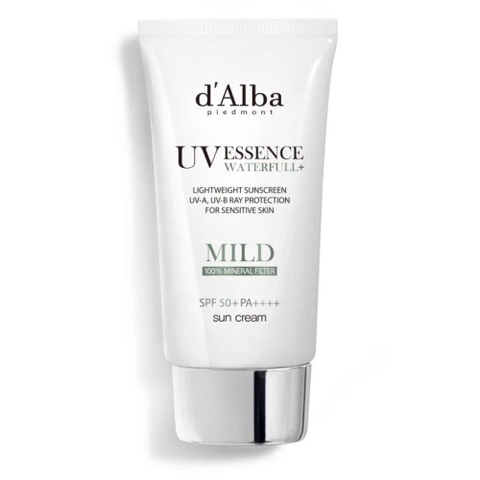Kem chống nắng vật lý d'Alba cho da nhạy cảm Waterfull Mild Suncream SPF50+ PA++++ 50ml (50ml)