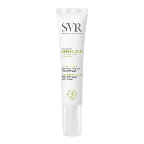 Gel chấm mụn giúp giảm mụn viêm, ngừa thâm SVR Sebiaclear Cicapeel 15ml