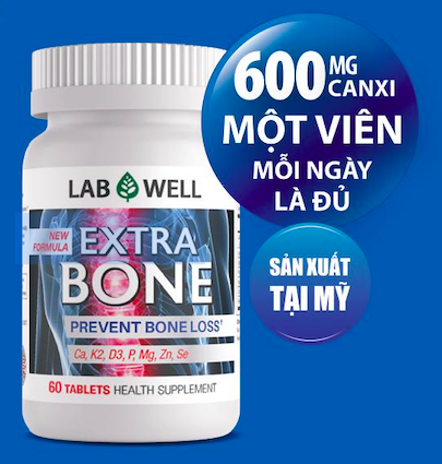 Viên uống phòng ngừa và điều trị loãng xương Lab Well Extra Bone 60 viên