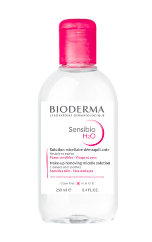 Nước rửa mặt, tẩy trang dành cho da nhạy cảm Bioderma Sensibio H20 250ml