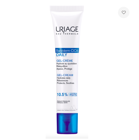 Kem làm dịu, làm lành và phục hồi da tổn thương Uriage Bariederm Cica Daily Gel Creme 40ml
