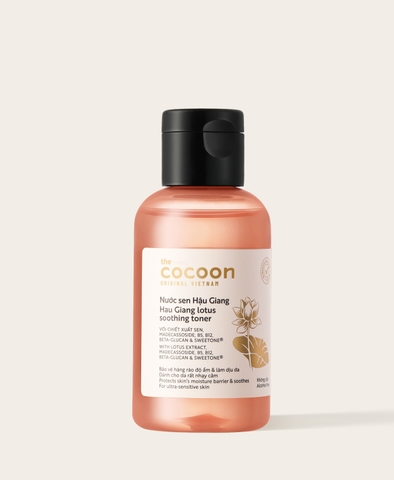 Toner nước sen Hậu Giang Cocoon giúp phục hồi cho da nhạy cảm