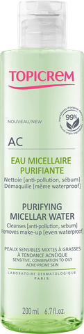 Nước Tẩy trang cho da hỗn hợp, dầu mụn Topicrem AC Purifying Micellar Water 200ml/400ml