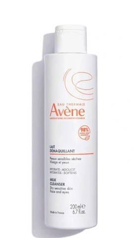 Sữa rửa mặt, tẩy trang êm dịu Avene Gentle Milk Cleanser 200ml