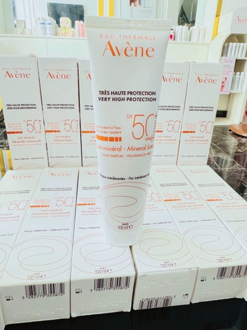 (AIR)Kem chống nắng vật lý Avene Very High Protection Mineral Lotion SPF50 100ml