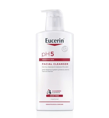 Sửa rửa mặt cho da nhạy cảm Eucerin pH5 Facial Cleanser 400ml