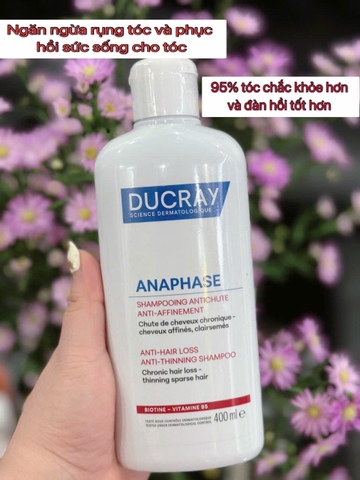 Dầu gội ngăn rụng tóc Anaphase plus Anti-Hair Loss Complement Shampoo - Ducray 400ml