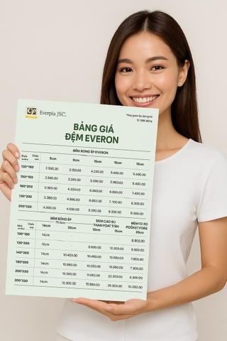 Bảng giá đệm Everon mới nhất