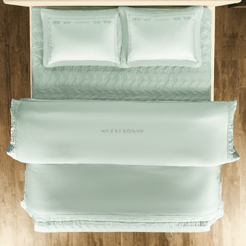 Mẫu chăn ga gối đệm Everon với chất vải kết hợp Tencel, Modal và Cotton cao cấp