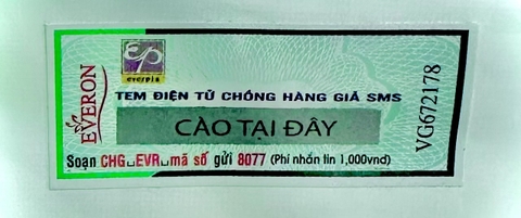 Tem điện tử chống hàng giả của Everon