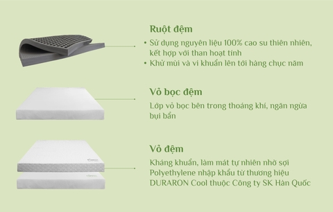 Mô tả đệm cao su Everon