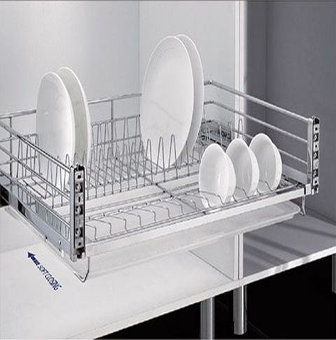 GIÁ BÁT ĐĨA NAN ÂM TỦ, GẮN CÁNH, RAY GIẢM CHẤN