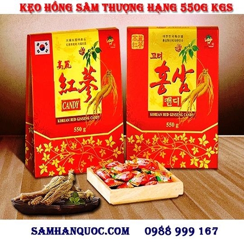 TPCN: Combo 2 Kẹo Hồng Sâm KGS 550G Thượng Hạng