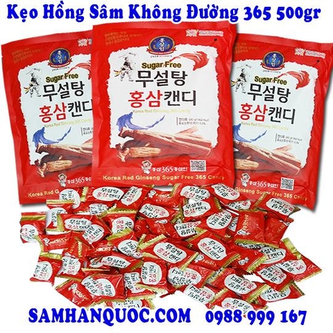 TPCN: Combo Kẹo Không Đường 500g Bao Đỏ 365 HÀN QUỐC